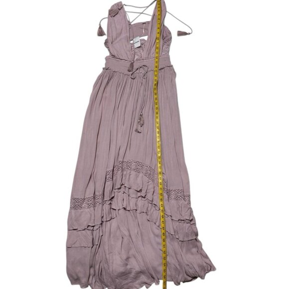 Free People Womens L Santa Maria Feminine Summer Flowy Boho Festival Maxi Dress - Picture 9 of 12